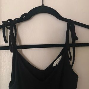 Black American Eagle Tie Strap Mini Dress